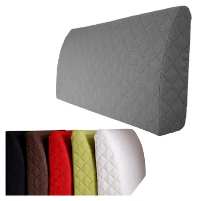 Produktbild von Rückenlehne 90x45 cm - Rückenkissen für Bett, Sofa oder Palettenmöbel. Vielseitiges Rückenstützkissen mit abnehmbarem Bezug. Rückenstütze als Lesekissen. Grau