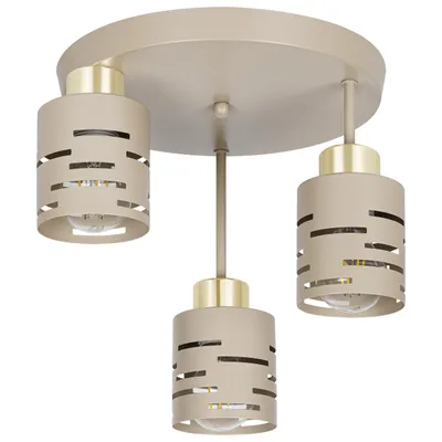Produktbild von MasterLED Deckenleuchte Elen 3-flammig E27 beige-gold