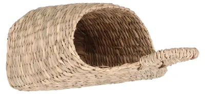 Image de Panier suspendu en jonc de mer tressé, panier de rangement mural pour la décoration de la maison et du jardin