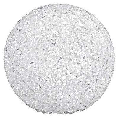 Immagine prodotto di Palla Eva LED bianco caldo a batteria con cella a bottone 2032 Ø8cm bianco