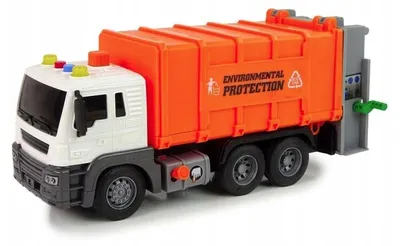 Zdjęcie produktu dla Śmieciarka z napędem frykcyjnym 1:16 z efektami dźwiękowymi