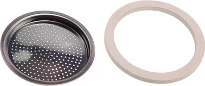 Immagine prodotto di Bialetti - 1 guarnizione + 1 filtro colino in acciaio inox brocca 1/2 tazze