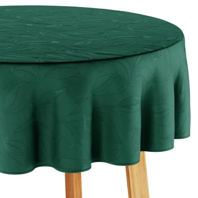 Produktbild von Runder Tischläufer, Dunkelgrün, 130x130 cm – Waschbar und wasserabweisend