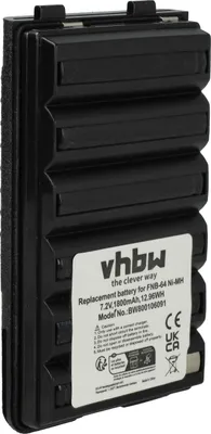 Produktbild von vhbw Akku kompatibel mit Yaesu Vertex VX-146, VX170, VX160, VX150, VX-170, VX-160, VX-150, VX146 Funkgerät, Walkie Talkie (1800 mAh, 7,2 V, NiMH)