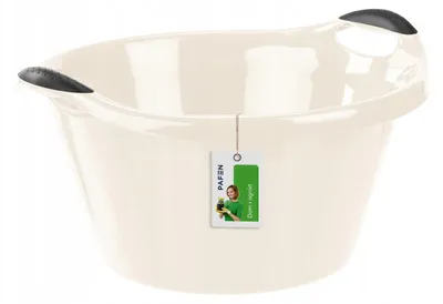 Produktbild von Pafen Runde Wäschewanne 15L mit Griffen beige