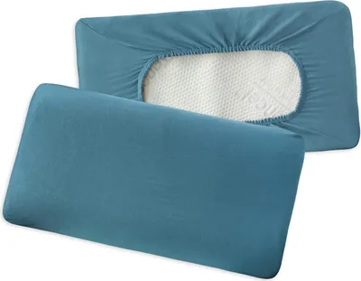 Produktbild von Traumschlaf Premium Interlock Jersey Universal Bezug für Nackenstützkissen ca. 40x60 cm - 40x80 cm rauchblau