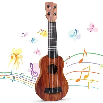 Productafbeelding van Mini Ukelele Kindergitaar van 38 cm voor Peuters