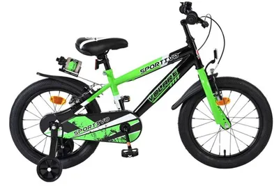 Produktbild von Volare Sportivo Kinderfahrrad - Jungen - 16 Zoll - Grün Schwarz - Zwei Handbremsen