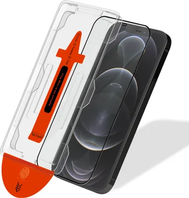 Produktbild von 1-Pack iPhone 12 Pro Displayschutzfolie - Gehärtetes Glas | [Automatische Installation] - Blasenfrei