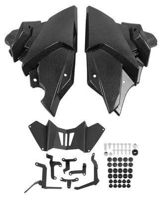 Immagine prodotto di Copertura protettiva per il telaio della moto, facile da installare, materiale resistente, motivo in fibra di carbonio