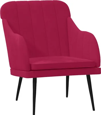 Produktbild von vidaXL Sessel Weinrot 63x76x80 cm Samt
