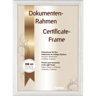 Produktbild von Hama Phoenix, Einzelbilderrahmen, Glas, Holz, Weiß, 15 x 20 cm, Rechteckig, Nachdenklich