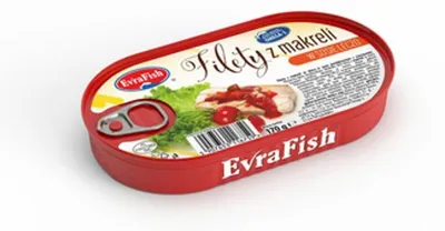 Zdjęcie produktu dla EVRAFISH-Filet z makreli w sosie leczo 170g