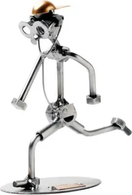 Produktbild von Schraubenmännchen Jogger – handgefertigte Metallfigur Läufer