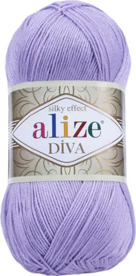 Strickgarn ALIZE DIVA Sommerwolle Häkelgarn Wolle Sommer Stricken Häkeln 158 violett