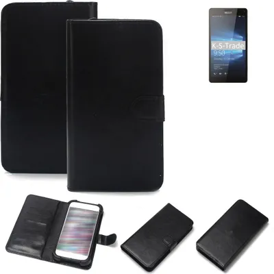 Produktbild von K-S-Trade Handyhülle Schutzhülle kompatibel mit Microsoft Lumia 950 XL Handy Schutz Hülle Handyhülle Bumper schwarz 1x