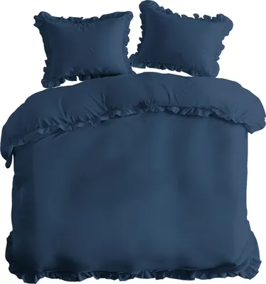 Image de Detexpol Coton lin 220x200 denim avec volants Pure 23