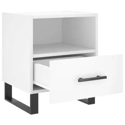 Produktbild von Möbel Nachttisch Elegantes Design - Beistelltisch - Nachtschrank - Weiß 40x35x47,5 cm Holzwerkstoff Top8766303