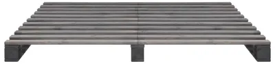 Produktbild von vidaXL Palettenbett Grau Massivholz Kiefer 180×200 cm