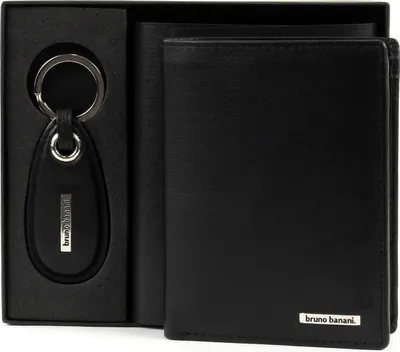 Produktbild von Bruno Banani Herren Geldbörse mit Schlüsselanhänger; W320/1479 Black