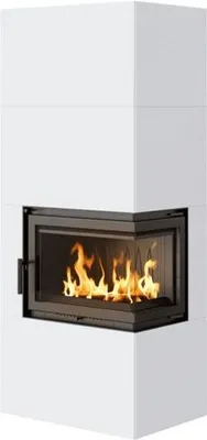 Produktbild von KAMINEINSATZ SIMPLE BOX 8 KW Ø 200 RECHTS WEISSMIT TÜRFEDER Einhaltung der BImSchV 2