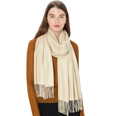 Produktbild von Damen Schal einfarbig weich 200 x 65 cm Weicher Warmer