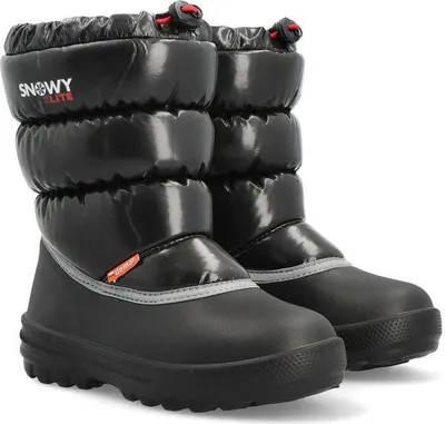 Produktbild von Kinder superleichten Schneestiefel Winterstiefel Demar SNOWY Schwarz