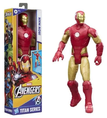 Produktbild von Figur Iron Man aus der Marvel Avengers Titan-Serie, 30 cm