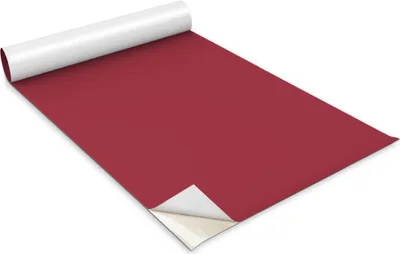 Produktbild von Selbstklebende Möbelfolie - Dekorationsfolie - Tischmöbel - Zuschneidbar - Weinrote Farbe - 100 x 50 cm