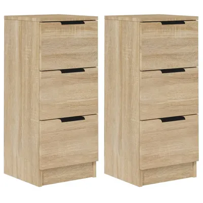 Obrázok produktu pre vidaXL Príborníky 2 ks Sonoma Oak 30x30x70 cm odvodený výrobok z dreva