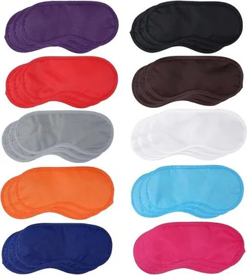 Imagen del producto de Mascarillas para dormir, 30 unidades, en varios colores, ideales para la relajación y para personas que trabajan por turnos