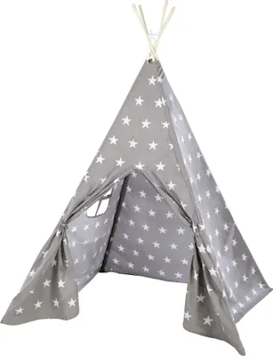 Produktbild von roba Spielzelt 'Little Stars' - Bodenunterlage und Tragetasche - Wigwam für Kinderzimmer und Outdoor