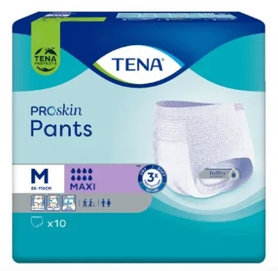 Obrázek produktu pro Tena ProSkin Pants Maxi Majtki chłonne rozmiar M, 10 sztuk - Długi termin ważności!
