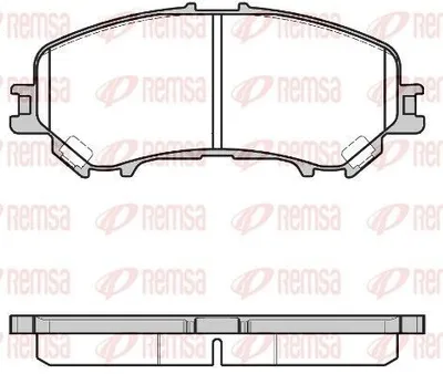 Produktbild von REMSA Bremsbeläge Satz Vorne Bremsklötze für NISSAN Qashqai II (J11, J11) 1318.22