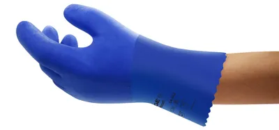 Sicherheitshandschuhe, mechanischer Schutz, Gr. 10 (XL), Blau, 12 Paar