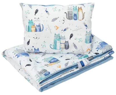 Produktbild von Bellochi Baby Bettwäsche-Set mit Füllung - Premium Baumwolle Decke & Kissen, Hypoallergen & Atmungsaktiv, Sensorik-Elemente, Erstausstattung für Neugeborene, e Qualität