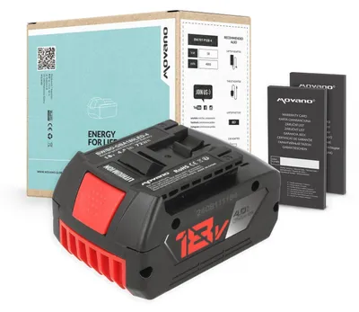 Produktbild von Ersatzakku 18V 4,0Ah für Bosch GBA Elektrowerkzeuge mit LED-Ladeanzeige