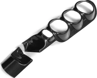 Immagine prodotto di set di 2 pezzi con motivo in fibra di carbonio, comando centrale, climatizzatore, griglia di ventilazione, adatto per Mercedes Benz Classe B W247 2020
