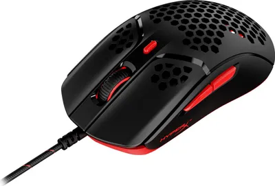 Zdjęcie produktu dla Pulsefire Haste – mysz do gier (czarno-czerwona), Oburęczny, Optyczny, USB Typu-A, 16000 DPI, Czarny, Czerwony