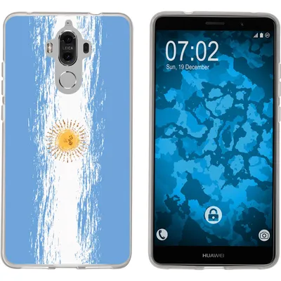 Produktbild von PhoneNatic Case kompatibel mit Huawei Mate 9 Silikon-Hülle WM Argentinien M1