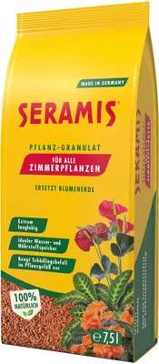 Produktbild von Seramis® Pflanzgranulat für Zimmerpflanzen 7,5L - Optimale Blumenerde Alternative, Wasserspeicher, Leicht, Luftig