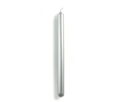 Imagen del producto de Rustik Lys - Vela para cena "Plata" (diámetro 2,1 cm x 29 cm)