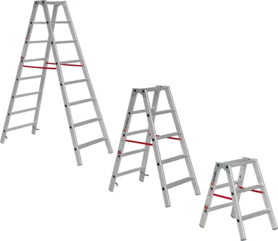 Produktbild von Euroline 20577 Stufenstehleiter 2x8 Stufen