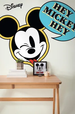Produktbild von Komar Vlies Fototapete selbstklebend und konturgeschnitten "Mickey Hey XXL" - Größe: 127 x 200 cm (Breite x Höhe) - 1 Stück