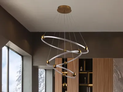 Image de Suspension LED avec télécommande, 45W - J4361/G