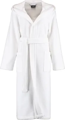 Image de Peignoir à capuche pour femme Cawö 827 Couleur : blanc Taille : XS