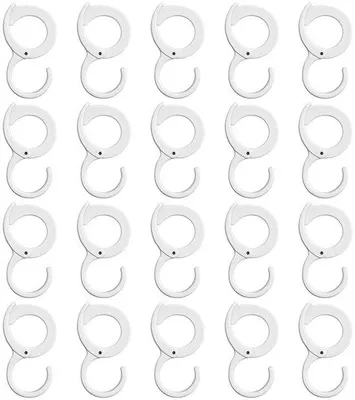 Produktbild von Sicherheits-Haken-Set aus 20 - selbstklebend - Küchen- und Kleiderschraubenhaken - robustes Material - Haugruppe