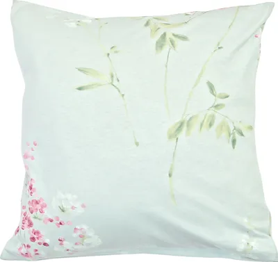 Immagine prodotto di Copricuscino, copricuscino in 100% cotone jersey, 40x40cm 2431 Turchese, foglie