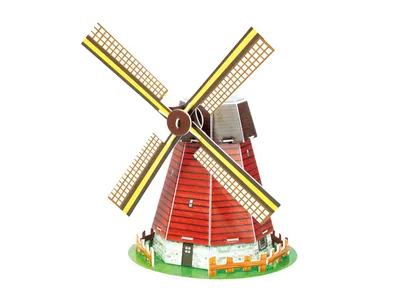 Immagine prodotto di Revell - Puzzle 3D - Mulino a vento olandese (20 pezzi) Mulino a vento olandese Olanda Puzzle