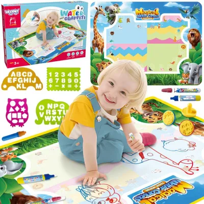 Zdjęcie produktu dla WOOPIE Mata Wodna do Malowania Safari Literki Cyferki